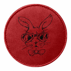 Шеврон круглый Заєць в окулярах - FATLINE Шеврон круглый Заєць в окулярах