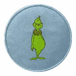 Шеврон круглый Загадочный Гринч - FATLINE Шеврон круглый Загадочный Гринч