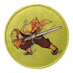 Шеврон круглий Zenitsu Demon Slayer - FATLINE Шеврон круглий Zenitsu Demon Slayer