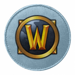 Шеврон круглый Значок wow - FATLINE Шеврон круглый Значок wow