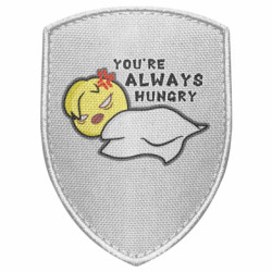 Шеврон щит Always hungry BbokAri - FATLINE Шеврон щит Always hungry BbokAri