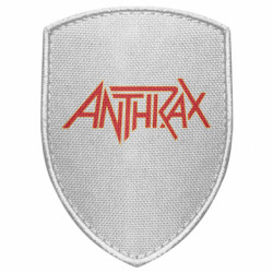 Шеврон щит Anthrax red logo - FATLINE Шеврон щит Anthrax red logo