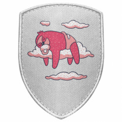 Шеврон щит Baby sloth - FATLINE Шеврон щит Baby sloth