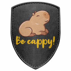 Шеврон щит Be Cappy! - FATLINE Шеврон щит Be Cappy!