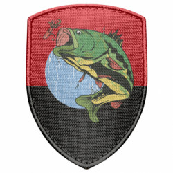 Шеврон щит Fishing Fish - FATLINE Шеврон щит Fishing Fish