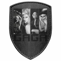 Шеврон щит Gaga collage - FATLINE Шеврон щит Gaga collage