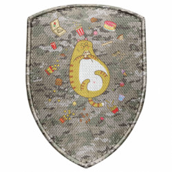 Шеврон щит Толстый кот. - FATLINE Шеврон щит Толстый кот.