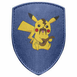 Шеврон щит Козак пикачу