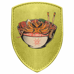Шеврон щит Kurama in ramen - FATLINE Шеврон щит Kurama in ramen