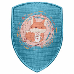 Шеврон щит Лисёнок - FATLINE Шеврон щит Лисёнок