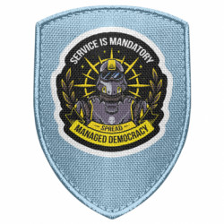 Шеврон щит Managed Democracy - FATLINE Шеврон щит Managed Democracy