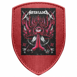 Шеврон щит Metallica poster - FATLINE Шеврон щит Metallica poster