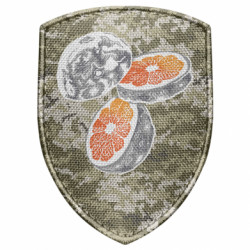 Шеврон щит Луна в Разрезе - FATLINE Шеврон щит Луна в Разрезе