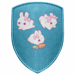 Шеврон щит Милейшие зайки - FATLINE Шеврон щит Милейшие зайки