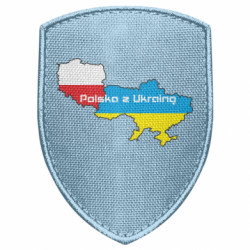 Шеврон щит Польща з Україною - FATLINE Шеврон щит Польща з Україною