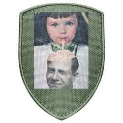 Шеврон щит Постер "Brain eater" - FATLINE Шеврон щит Постер "Brain eater"