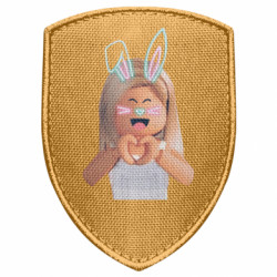 Шеврон щит Roblox girl - FATLINE Шеврон щит Roblox girl