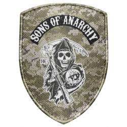 Шеврон щит Сыны Анархии цвета