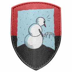 Шеврон щит Snowman. It's Cold! - FATLINE Шеврон щит Snowman. It's Cold!