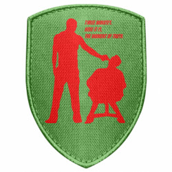 Шеврон щит Three minutes.