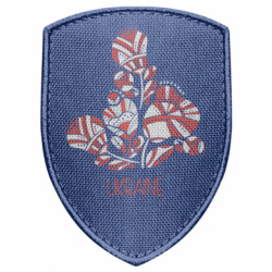 Шеврон щит Українські орнаменті квіти - FATLINE Шеврон щит Українські орнаменті квіти