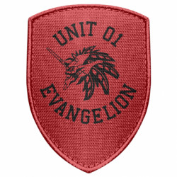 Шеврон щит Unit 01 evangelion