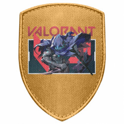 Шеврон щит Valorant Omen art