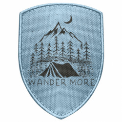 Шеврон щит Wander more - FATLINE Шеврон щит Wander more