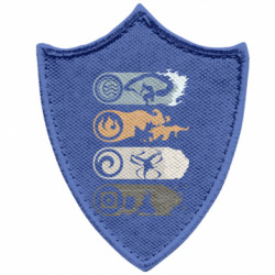 Шевроны заостренный щит