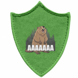 Шеврони загострений щит