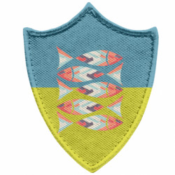 Шеврони загострений щит