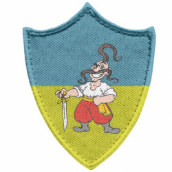 Шеврони загострений щит