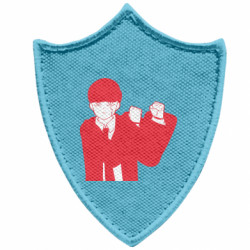 Шеврони загострений щит