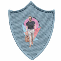 Шеврони загострений щит