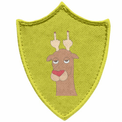 Шеврони загострений щит