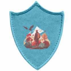 Шеврони загострений щит