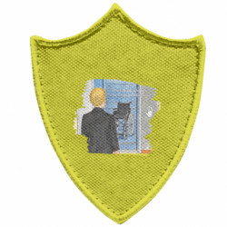 Шеврони загострений щит