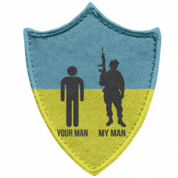 Шевроны заостренный щит