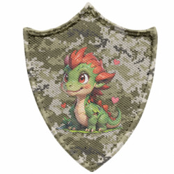 Шевроны заостренный щит