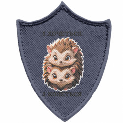 Шеврон загострений щит Їжачки і хочеться і колеться - FATLINE Шеврон загострений щит Їжачки і хочеться і колеться