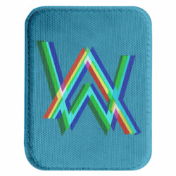 Шеврон закруглений прямокутний Alan Walker multicolored logo
