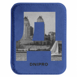 Шеврон закруглений прямокутний Dnipro Black & White