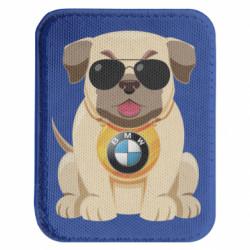 Шеврон закругленный прямоугольный Dog with a collar BMW - FATLINE Шеврон закругленный прямоугольный Dog with a collar BMW