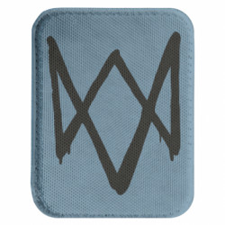 Шеврон закруглений прямокутний Graffiti Watch Dogs logo