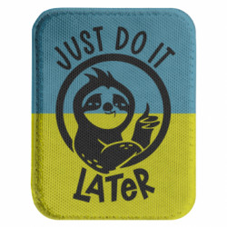 Шеврон закругленный прямоугольный Just do it later