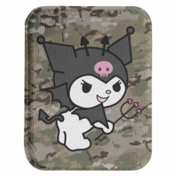 Шеврон закруглений прямокутний Kuromi devil - FATLINE Шеврон закруглений прямокутний Kuromi devil