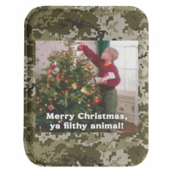 Шеврон закругленный прямоугольный Merry Christmas Ya Filthy Animal - FATLINE Шеврон закругленный прямоугольный Merry Christmas Ya Filthy Animal