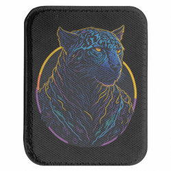 Шеврон закругленный прямоугольный Неоновый ягуар - FATLINE Шеврон закругленный прямоугольный Неоновый ягуар