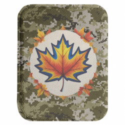 Шеврон закруглений прямокутний Патріотичний кленовий лист - FATLINE Шеврон закруглений прямокутний Патріотичний кленовий лист