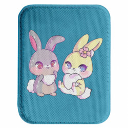 Шеврон закругленный прямоугольный Rabbits In Love - FATLINE Шеврон закругленный прямоугольный Rabbits In Love